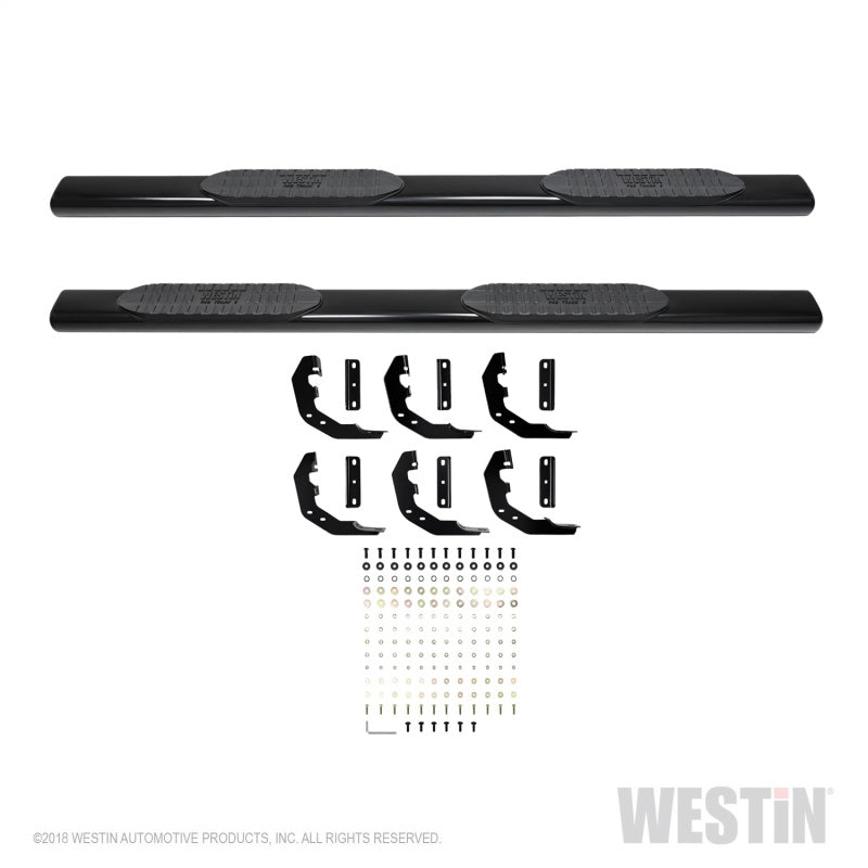 Westin 19-21 Ram 1500 Crew Cab PRO TRAXX 6 Oval Nerf Step Bars - Black - Mammoth Racing -