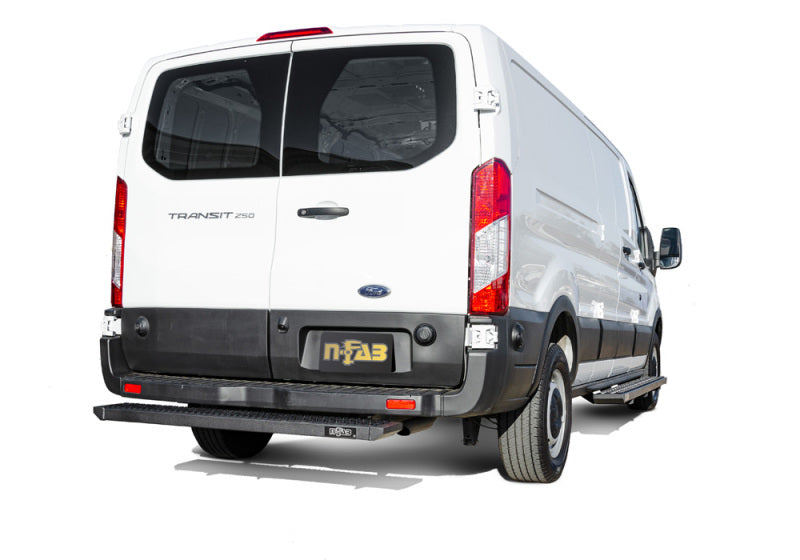 N-Fab Growler Fleet 07-18 Mercedes Sprinter 3 Door Van - Rear Door Step - Tex. Black - Mammoth Racing -