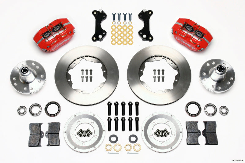Wilwood Dynapro Dust-Boot Front Kit 11.00in Red WWE ProSpindle - My Store