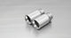 Remus 2011 Abarth Punto Evo Abarth 1.4L 90mm Straight Rolled Edge Chromed Tail Pipe Set - Mammoth Racing -