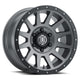 Icon Compression 18x9 5x5 -12mm Offset 4.5in BS Titanium Wheel - Mammoth Racing -