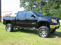 N-Fab Nerf Step 07-13 Chevy-GMC 1500 Crew Cab 5.7ft Bed - Gloss Black - Bed Access - 3in - Mammoth Racing -