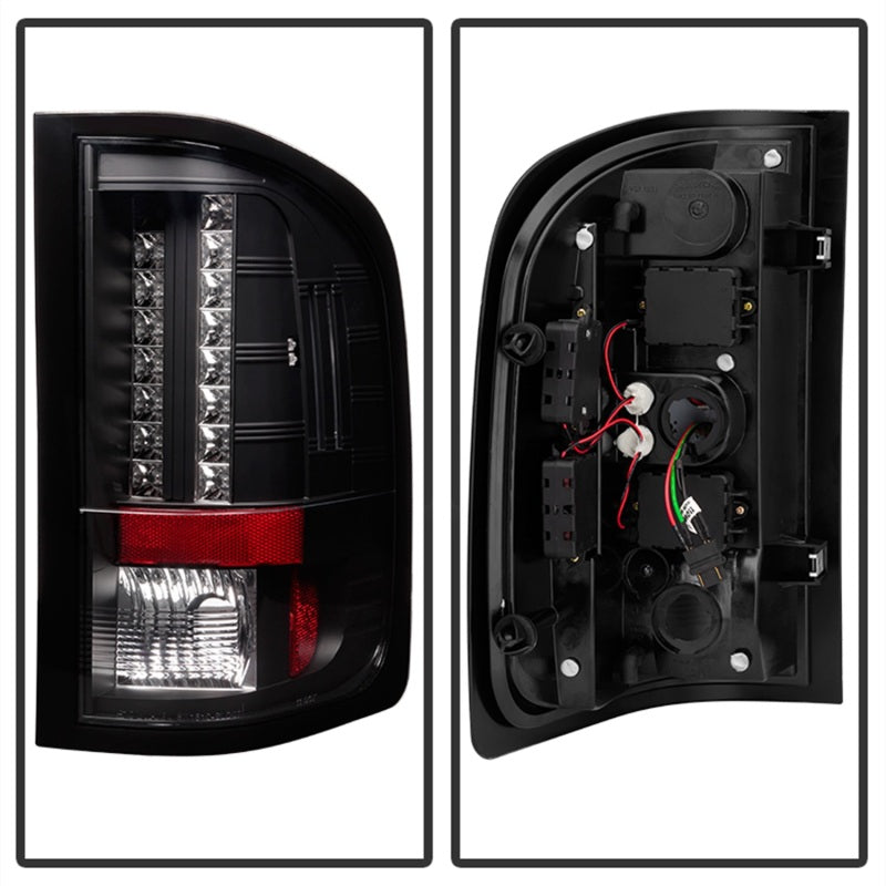 Spyder Chevy Silverado 07-13 LED Tail Lights Blk ALT-YD-CS07-LED-BK - Mammoth Racing -