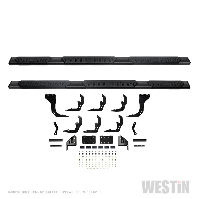 Westin 2019 Chevrolet Silverado/Sierra 1500 Crew Cab (5.5ft) R5 Modular Nerf Step Bars - Black - Mammoth Racing -