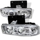 Spyder Chevy Astro 95-05/GMC Safari 95-05 Projector Headlights LED Halo Chrome PRO-YD-CA95-HL-C - Mammoth Racing -