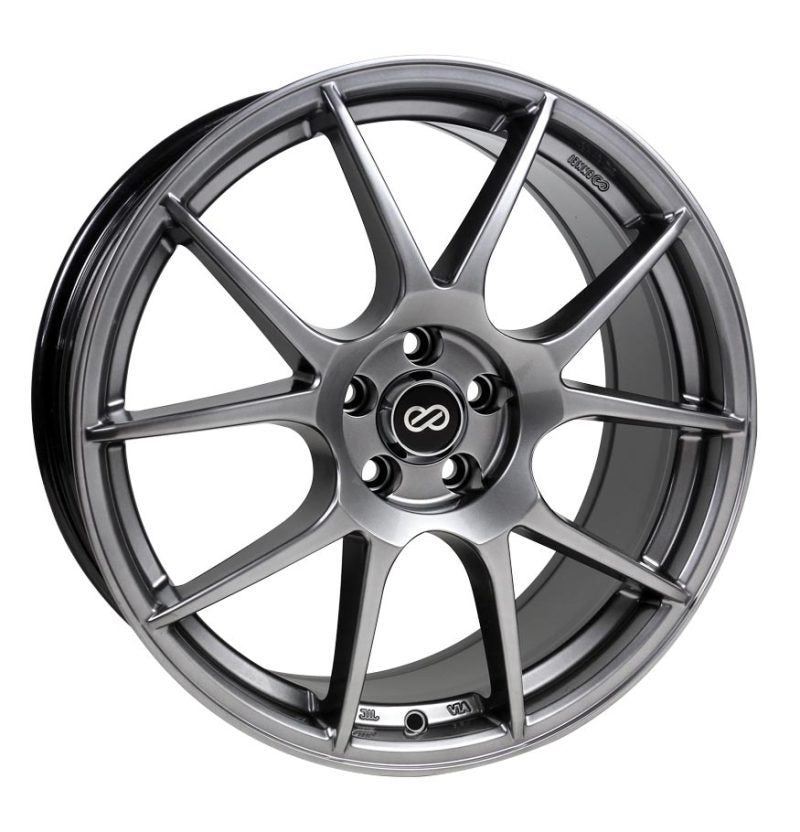 Enkei YS5 17x7.5 5x114.3 50mm Offset 72.6mm Bore Hyper Black - Mammoth Racing -