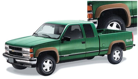 Bushwacker 88-99 Chevy C1500 Extend-A-Fender Style Flares 4pc - Black - Mammoth Racing -