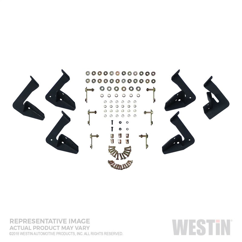 Westin 99-16 Ford F-250/350/450/550 Super Cab HDX Stainless Drop Nerf Step Bars - Tex. Blk - Mammoth Racing -