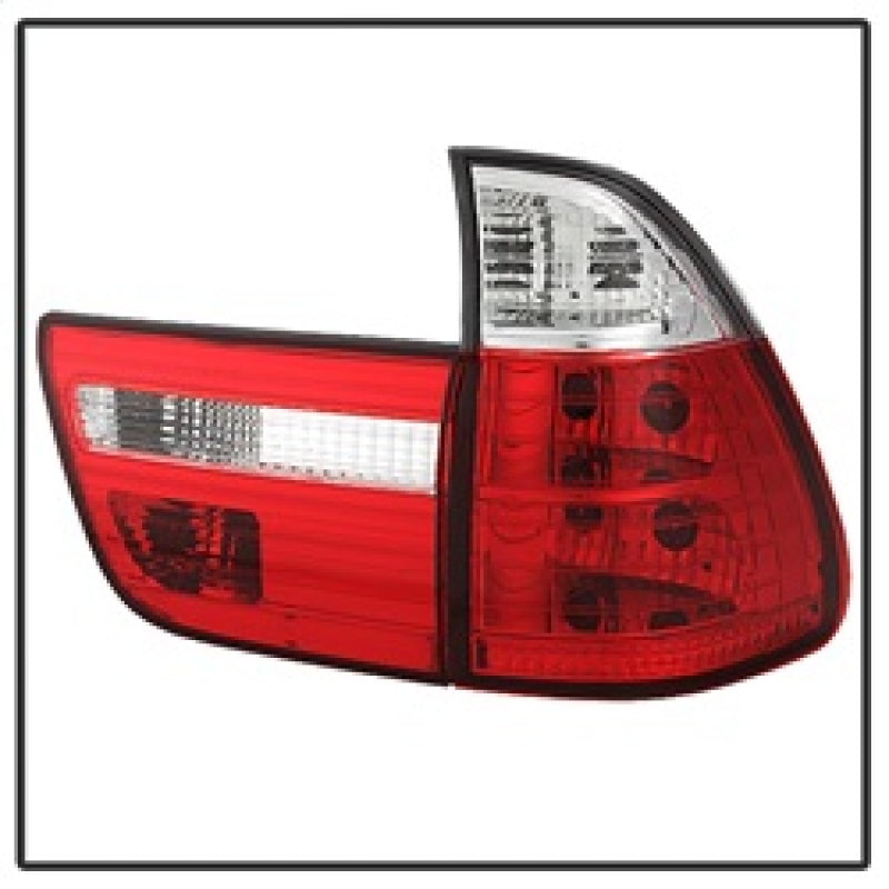 Spyder BMW E53 X5 00-06 4PCS Euro Style Tail Lights- Red Clear ALT-YD-BE5300-RC - Mammoth Racing -