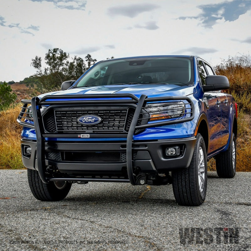 Westin 19-20 Ford Ranger Sportsman Grille Guard - Black - Mammoth Racing -