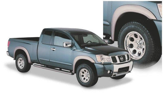 Bushwacker 04-15 Nissan Titan Extend-A-Fender Style Flares 4pc 67.1/78.9/84/96in - Black - Mammoth Racing -