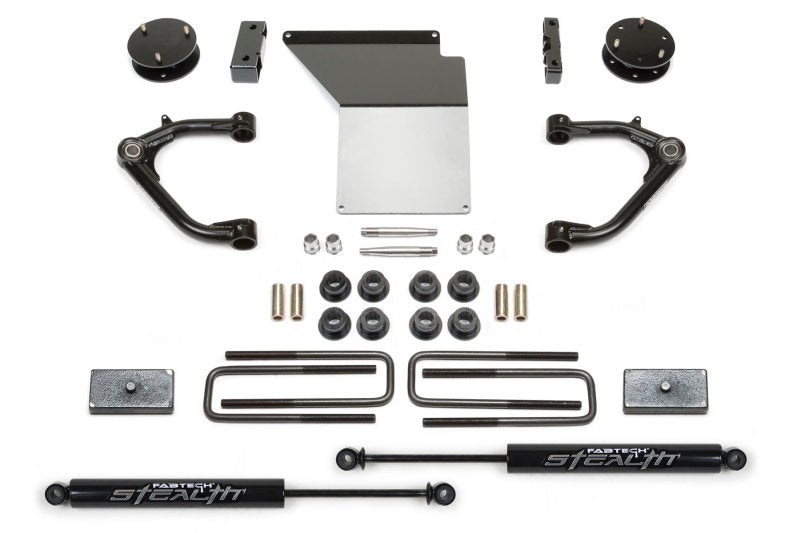 Fabtech 07-18 GM K1500 4in Uniball UCA System w/Rear Stealth Shocks - Mammoth Racing -