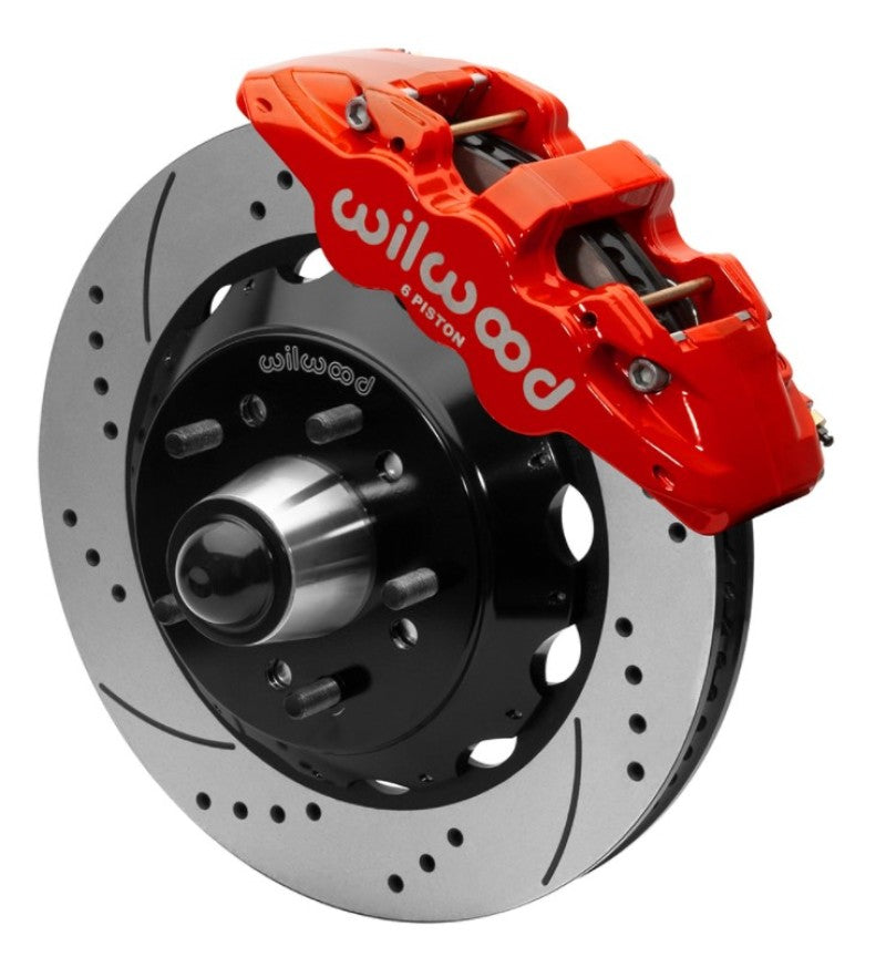Wilwood Aero6 Front Truck Kit 14.00in Red 88-98 GMC Truck C1500/c2500 - My Store