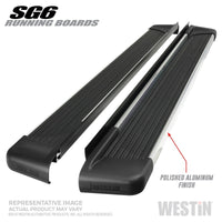 Westin SG6 Polished Aluminum Running Boards 79 in - Mammoth Racing -