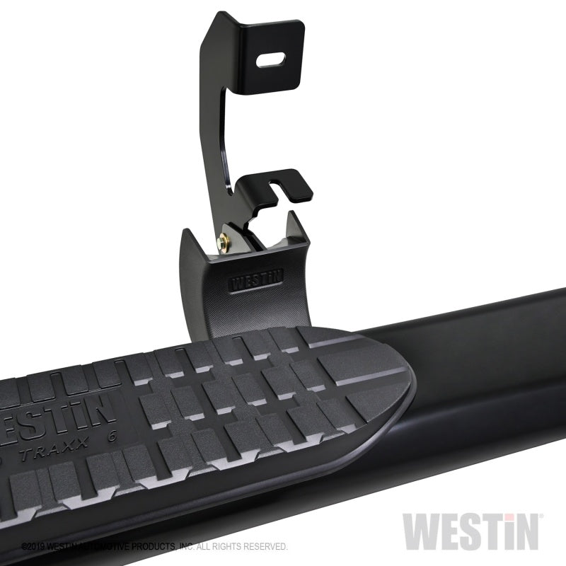 Westin 19-21 Chevrolet Silverado Crew Cab PRO TRAXX 6 Oval Nerf Step Bars - Black - Mammoth Racing -