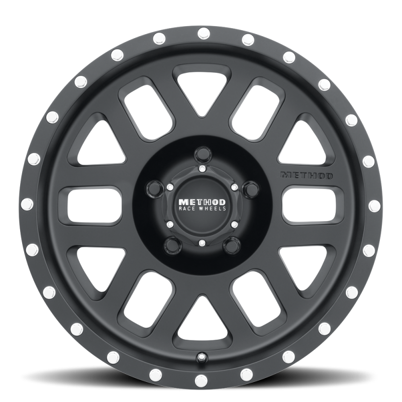 Method Mr306 Mesh 17x8.5 0mm Offset 5x4.5 83mm CB Matte Black Wheel - Mammoth Racing -