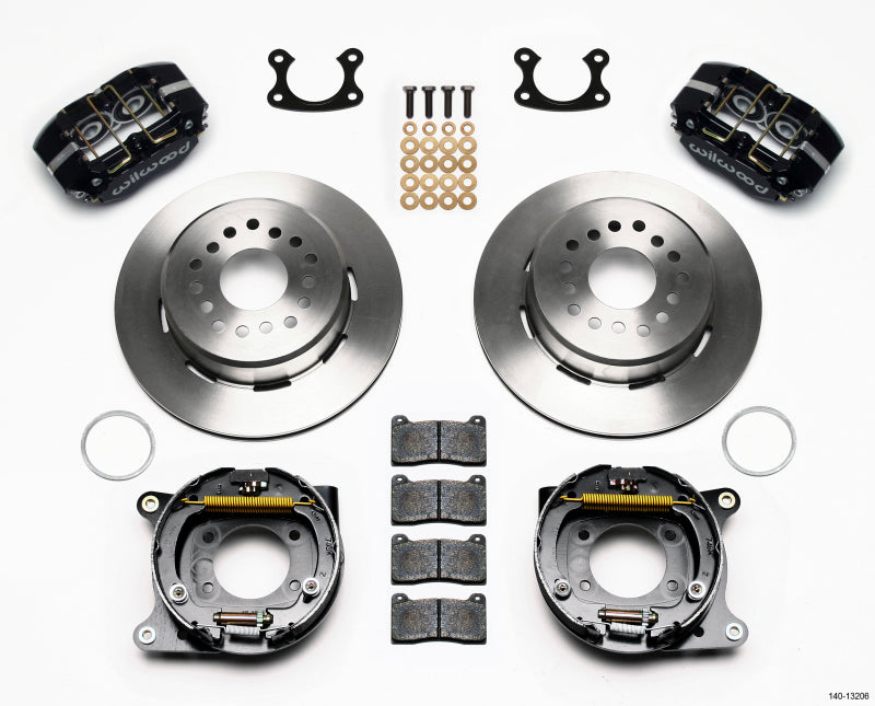 Wilwood Dynapro Dust-Boot P/S Park Brake Kit Small Ford 2.50in Offset - Mammoth Racing -