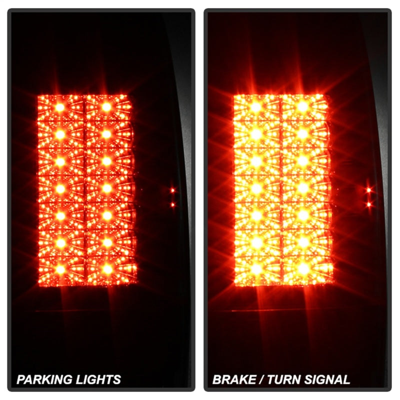 Spyder Ford Super Duty 08-15 Version 2 LED Tail Lights Black ALT-YD-FS07-LED-G2-BK - Mammoth Racing -