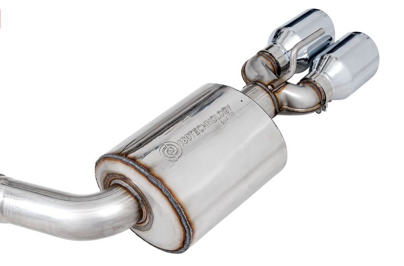 AWE Tuning 2017+ Challenger 5.7L Touring Edition Exhaust - Non-Resonated - Chrome Silver Quad Tips - Mammoth Racing -