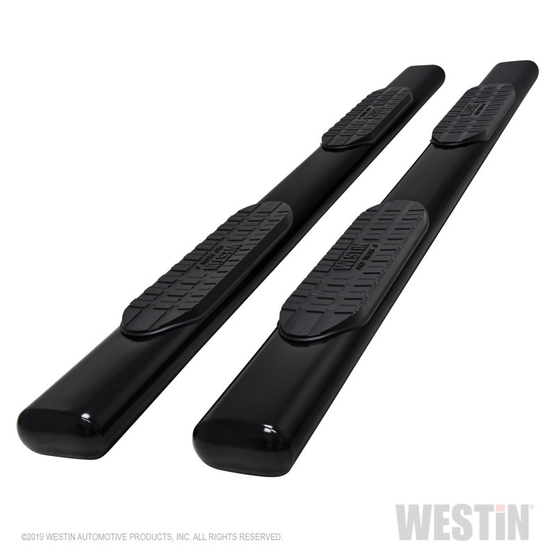 Westin 19-21 Chevrolet Silverado Crew Cab PRO TRAXX 6 Oval Nerf Step Bars - Black - Mammoth Racing -