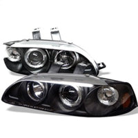 Spyder Honda Civic 92-95 2/3DR 1PC Projector LED Halo Amber Reflctr Blk PRO-YD-HC921P-23D-AM-BK - Mammoth Racing -