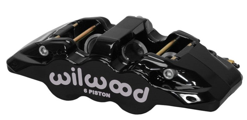 Wilwood Caliper-Aero6-R/H - Black 1.75/1.38/1.38in Pistons 1.25in Disc - Mammoth Racing -