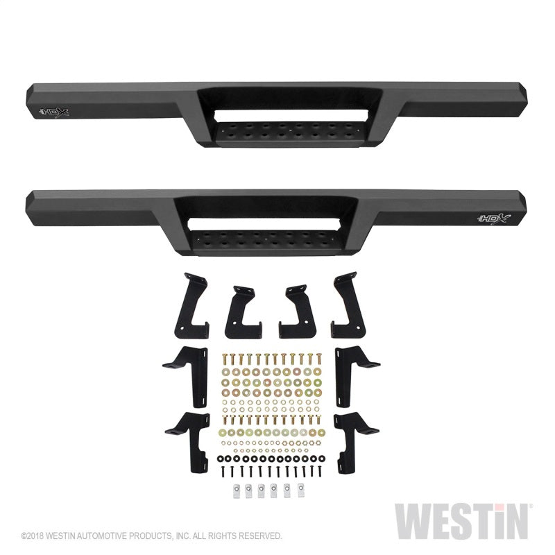 Westin 18-20 Jeep Wrangler JL 2DR HDX Drop Nerf Step Bars - Textured Black - Mammoth Racing -