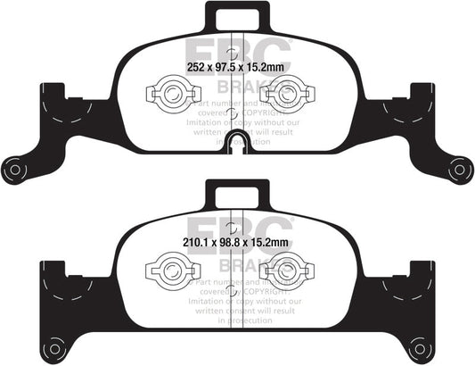 EBC 2018+ Audi A4 Allroad Quattro 2.0L Turbo Redstuff Front Brake Pads - My Store