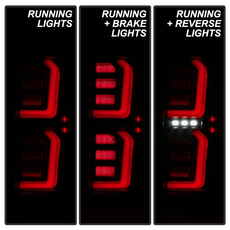 Spyder GMC Sierra 19-20 Incandescent Bulb Model Only LED Tail Lights-Black Smoke ALT-YD-GS19-LED-BSM - Mammoth Racing -