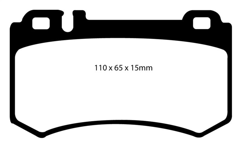 EBC 03-06 Mercedes-Benz CL55 AMG 5.4 Supercharged Yellowstuff Rear Brake Pads - My Store