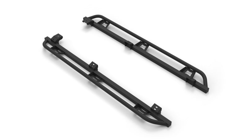 N-Fab Trail Slider Steps 05-15 Toyota Tacoma Crew Cab All Beds - SRW - Textured Black - Mammoth Racing -