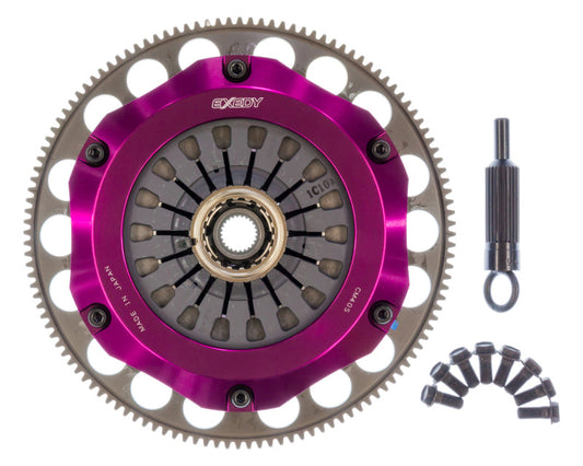 Exedy 2005-2005 Saab 9-2x Aero Hyper Compe-R Twin Cerametallic Clutch Rigid Center Disc Pull Type - Mammoth Racing -
