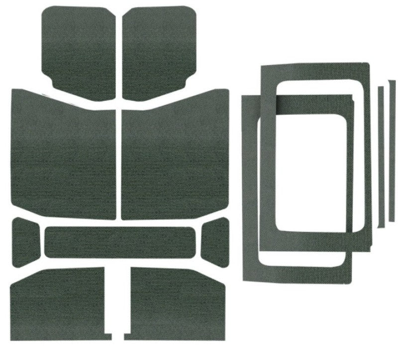 DEI 2018-Up Jeep Wrangler JL 4-Door Headliner Complete Kit 13-pc - Gray - Mammoth Racing -
