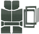 DEI 2018-Up Jeep Wrangler JL 4-Door Headliner Complete Kit 13-pc - Gray - Mammoth Racing -