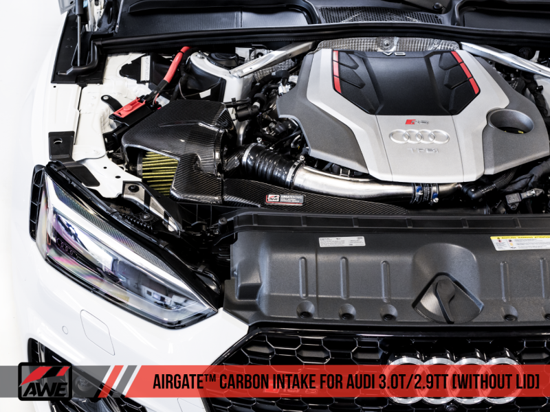 AWE Tuning Audi B9/B9.5 S4/S5/RS5 3.0T Carbon Fiber AirGate Intake w/ Lid - Mammoth Racing -