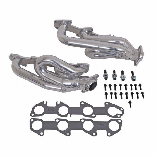 BBK 04-08 Dodge Ram 5.7 Hemi Shorty Tuned Length Exhaust Headers - 1-3/4 Silver Ceramic - Mammoth Racing -