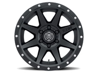 Icon Rebound 18x9 6x5.5 25mm Offset 6in BS 95.1mm Bore Satin Black Wheel - Mammoth Racing -