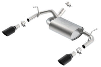 Borla 12-14 Jeep Wrangler JK 2/4Dr Rr Section ATAK Single Square Rlld Angle-Cut Black Chrome Exhaust - My Store