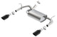 Borla 12-14 Jeep Wrangler JK 2/4Dr Rr Section ATAK Single Square Rlld Angle-Cut Black Chrome Exhaust - My Store