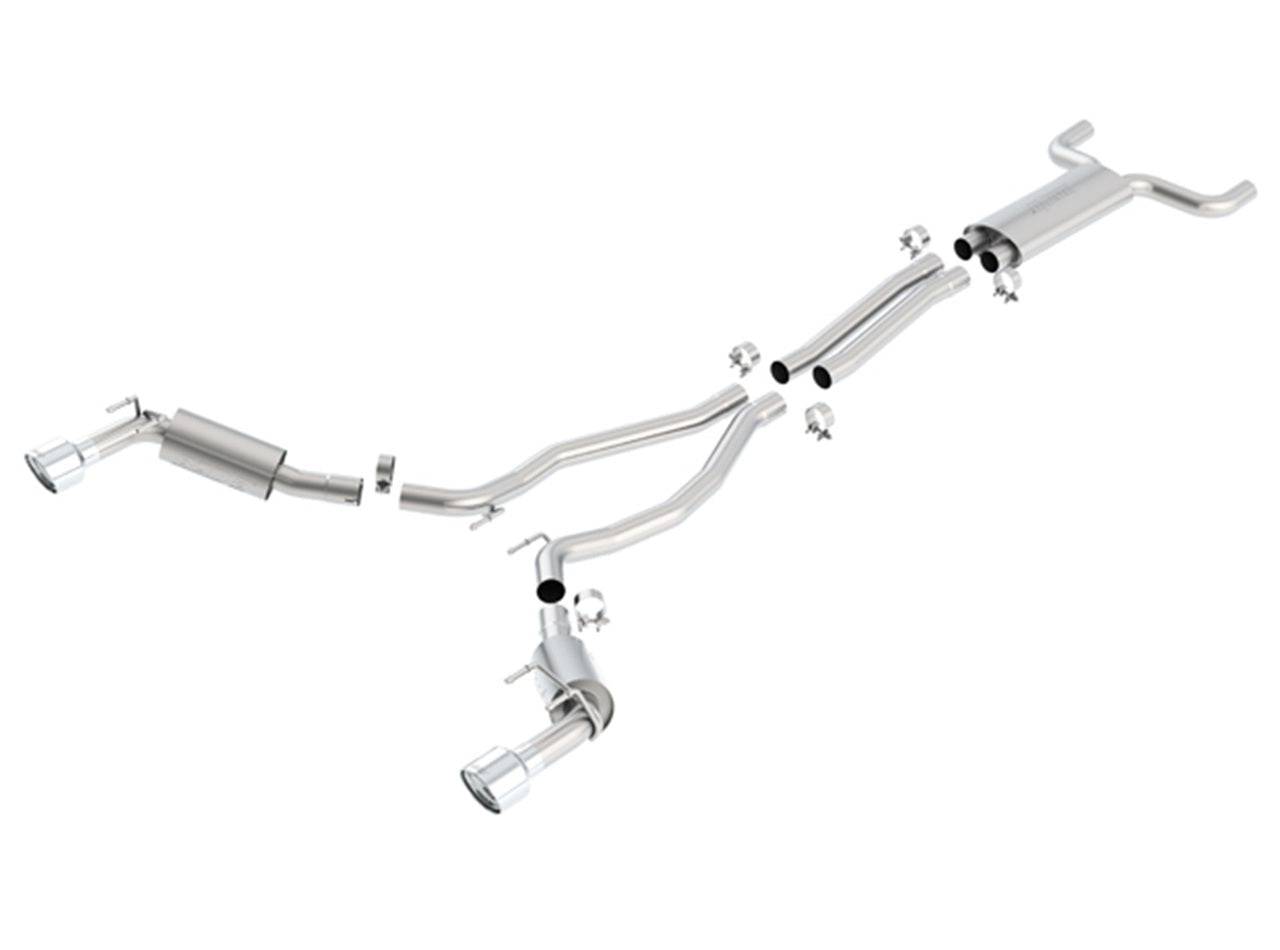 Borla 14-15 Chevy Camaro SS 6.2L V8 Single Split Rear Exit S-Type Catback Exhaust - Mammoth Racing -