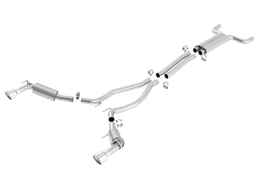 Borla 10-13 Chevy Camaro SS 6.2L V8 Single RoundTip Split Rear Exit S-Type Catback Exhaust - Mammoth Racing -