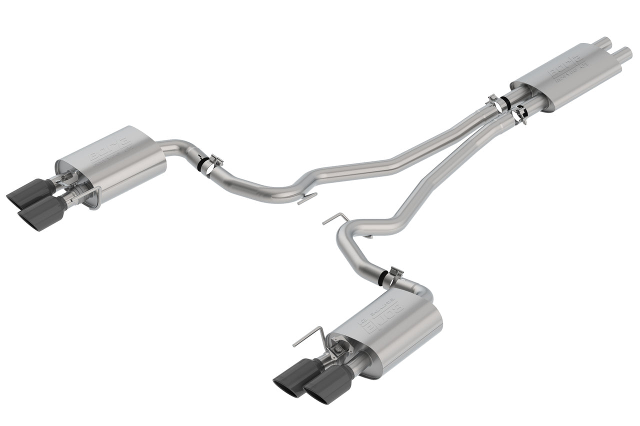 Borla 18-20 Ford Mustang GT 5.0L AT/MT ECE Cat-Back Exhaust w/ Active Valve (Fits Convertible) - Mammoth Racing -