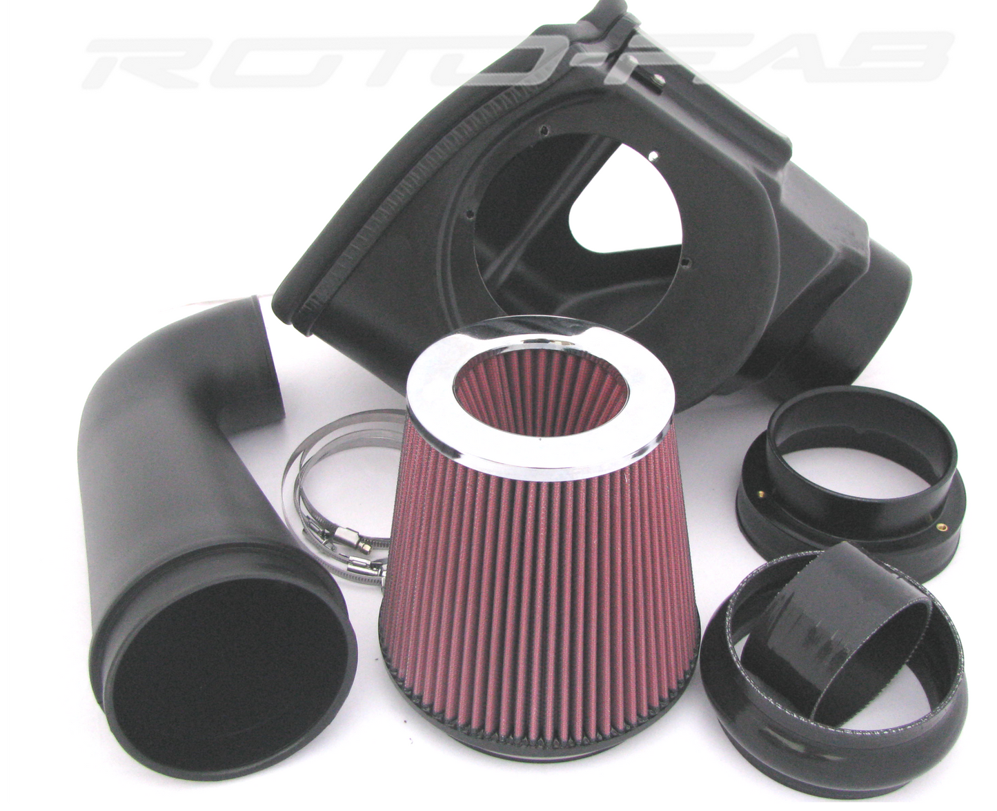 Dodge Charger HEMI Air Intake System Black Oiled Fitler 05-10 Roto-fab - Mammoth Racing -10162001