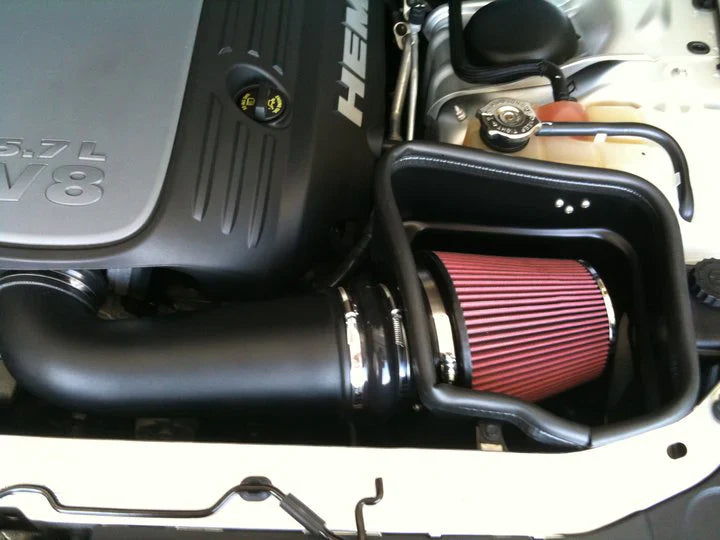 Dodge Charger HEMI Air Intake System Black Oiled Fitler 05-10 Roto-fab - Mammoth Racing -