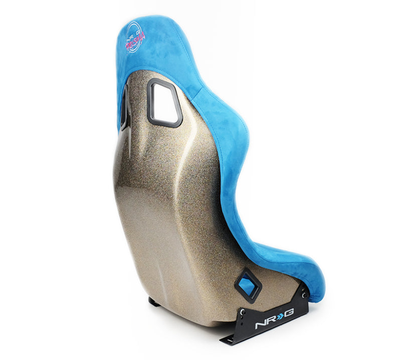 NRG FRP Bucket Seat ULTRA Edition - Medium (Blue Alcantara/Pearlized Back) - My Store