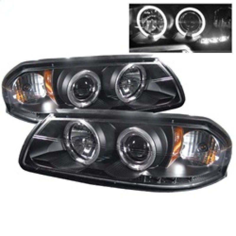 Spyder Chevy Impala 00-05 Projector Headlights LED Halo LED Black High H1 Low H1 PRO-YD-CHIP00-HL-BK - Mammoth Racing -