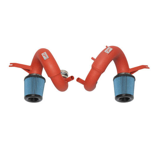 Injen 19-21 Genesis G70 V6-3.3L Twin Turbo SP Short Ram Air Intake System - Wrinkle Red - Mammoth Racing -