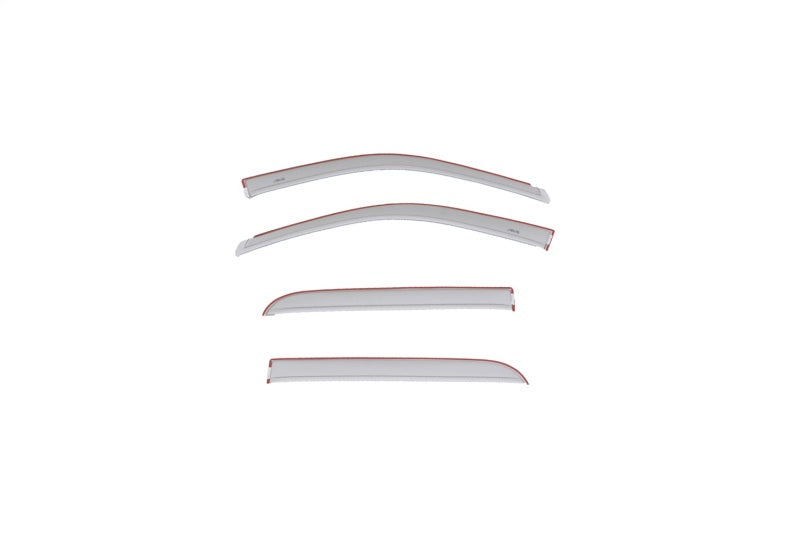 AVS 15-18 Dodge RAM 1500 Crew Cab Ventvisor Color Match Deflectors 4pc - Bright Silver Metallic - My Store