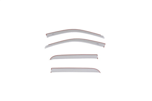 AVS 15-18 Dodge RAM 1500 Crew Cab Ventvisor Color Match Deflectors 4pc - Bright Silver Metallic - My Store