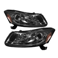 Spyder Honda Accord 08-12 4Dr Projector Headlights- LED Halo DRL Smke PRO-YD-HA08-4D-HL-SM - Mammoth Racing -